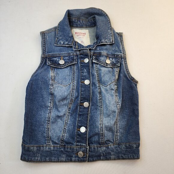 Mossimo Jackets & Blazers - Mossimo Denim Jean Jacket Vest XS Blue Casual Western Street Distressed Country